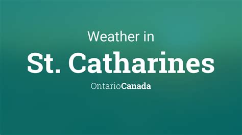 st catharines 7 day forecast.